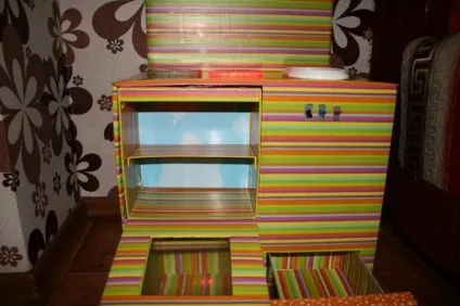 Дитяча кухня з картонних коробок - ярмарок майстрів - ручна робота, handmade (кухня своїми руками) Дитяча кухня з картонних коробок - ярмарок майстрів - ручна робота, handmade