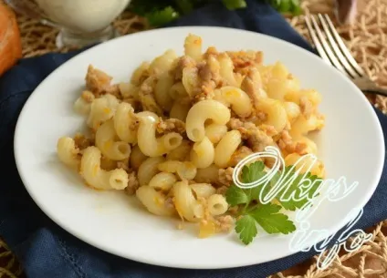 Макарони по-флотськи з фаршем рецепт з фото (макарони по-флотськи фаршем) Макарони по-флотськи з фаршем рецепт з фото