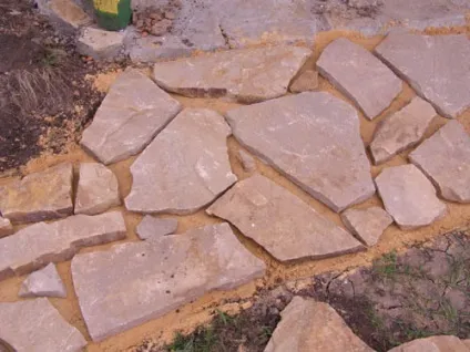 Доріжка з піщанику своїми руками - як зробити (пісковика) Доріжка з піщанику своїми руками - як зробити