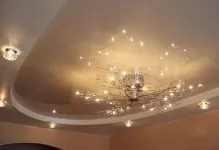 Дворівнева стеля з гіпсокартону і натяжна фото, змішаний без гіпсокартону (натяжна) Дворівнева стеля з гіпсокартону і натяжна фото, змішаний без гіпсокартону