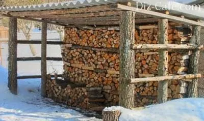 Дровнік на дачі своїми руками як побудувати самостійно (своїми) Дровнік на дачі своїми руками як побудувати самостійно