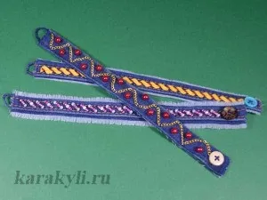 Джинсовий браслет своїми руками для початківців, каракулі (своїми) Джинсовий браслет своїми руками для початківців, каракулі