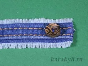 Джинсовий браслет своїми руками для початківців, каракулі (браслет) Джинсовий браслет своїми руками для початківців, каракулі