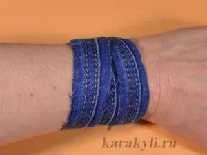 Джинсовий браслет своїми руками для початківців, каракулі (браслети для дівчаток) Джинсовий браслет своїми руками для початківців, каракулі