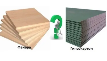 Фанера або гіпсокартон відмінності і переваги (гіпсокартон) Фанера або гіпсокартон відмінності і переваги