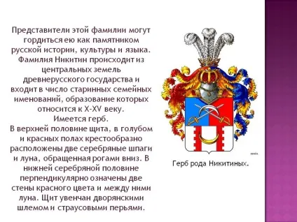 Прізвище никитин - презентація 27794-15 (прізвище) Прізвище никитин - презентація 27794-15
