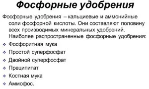 Фосфорні добрива - для швидкого росту і дозрівання відео (фосфорні) Фосфорні добрива - для швидкого росту і дозрівання відео