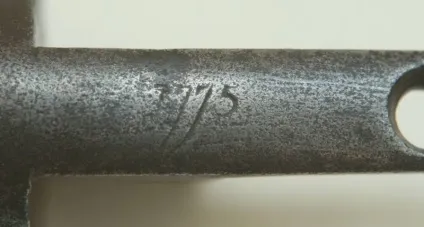 Французький кремінний пістолет зразка 1763 (клеймо) Французький кремінний пістолет зразка 1763