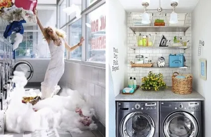 Функціональна і красива пральня кімната (кімната) Функціональна і красива пральня кімната