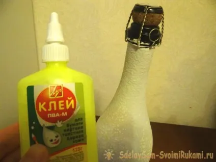Французька романтика »- декупаж пляшки шампанського, майстер-клас своїми руками (декупаж) Французька романтика »- декупаж пляшки шампанського, майстер-клас своїми руками