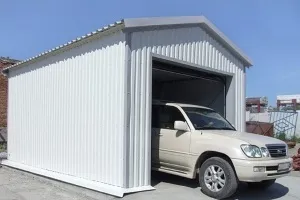 Гараж з сендвіч панелей стінових бистровозводімий збірний каркас, фундамент з ямою для (стінові панелі для гаража) Гараж з сендвіч панелей стінових бистровозводімий збірний каркас, фундамент з ямою для