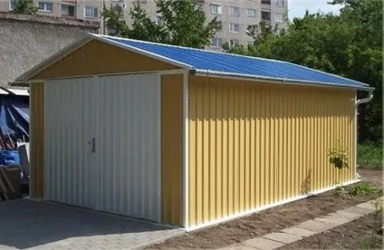 Гараж з сендвіч панелей стінових бистровозводімий збірний каркас, фундамент з ямою для (стінові панелі для гаража) Гараж з сендвіч панелей стінових бистровозводімий збірний каркас, фундамент з ямою для