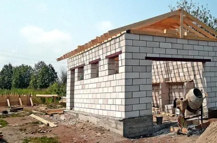 Гараж з газобетону своїми руками проекти, фото і відео - майже вдома (газобетону) Гараж з газобетону своїми руками проекти, фото і відео - майже вдома