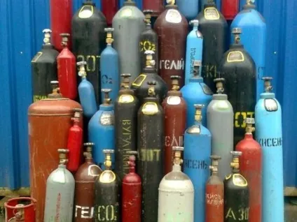 Газові балони та вогнегасники в металобрухт (пропан) Газові балони та вогнегасники в металобрухт