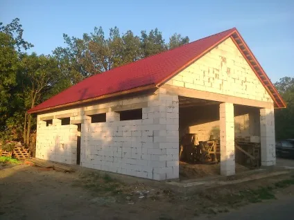 Гараж з газобетону своїми руками проекти, фото і відео - майже вдома (газобетону) Гараж з газобетону своїми руками проекти, фото і відео - майже вдома