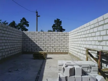 Гараж з газобетону своїми руками (будівництво гаража з газобетону) Гараж з газобетону своїми руками