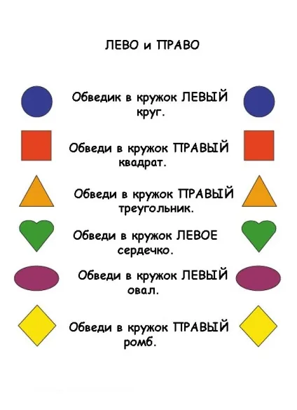 Де ліво, де право (картинки і завдання) (де право ліво) Де ліво, де право (картинки і завдання)