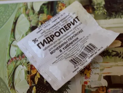 Гідроперит для знебарвлення волосся рецепт, застосування