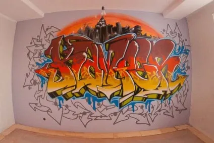 Графіті в інтер'єрі квартири своїми руками (квартири) Графіті в інтер'єрі квартири своїми руками