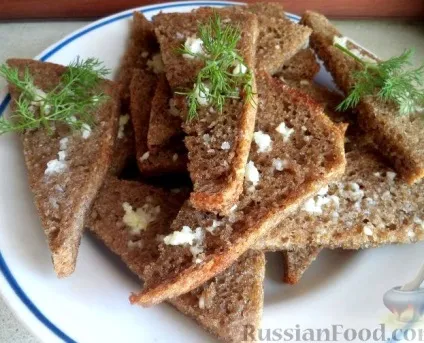 Грінки з чорного хліба з часником рецепт з фото в духовці (грінки) Грінки з чорного хліба з часником рецепт з фото в духовці