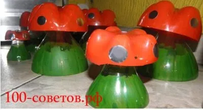 Гриби з пластикових пляшок, вироби своїми руками для саду, авто і дачі (дачі) Гриби з пластикових пляшок, вироби своїми руками для саду, авто і дачі
