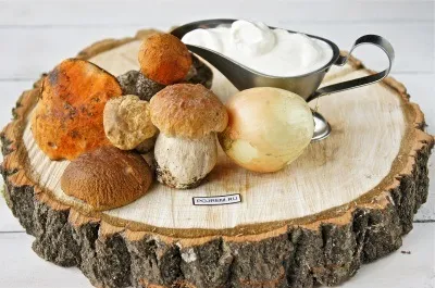 Гриби в сметані - покроковий рецепт з фото як приготувати (гриби) Гриби в сметані - покроковий рецепт з фото як приготувати