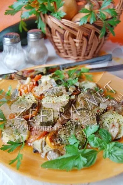 Гриби з кабачками і помідорами - кулінарні рецепти люблячої дружини (гриби з кабачками) Гриби з кабачками і помідорами - кулінарні рецепти люблячої дружини
