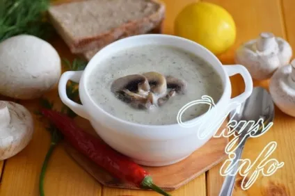 Грибний суп-пюре рецепти з фото крок за кроком (ріпчаста олія) Грибний суп-пюре рецепти з фото крок за кроком