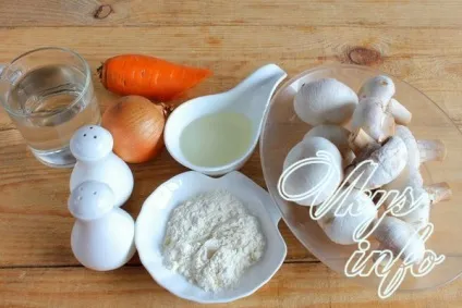 Грибна підлива рецепт з фото (шампіньйони) Грибна підлива рецепт з фото