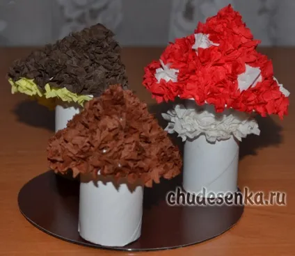 Грибочки з паперу
