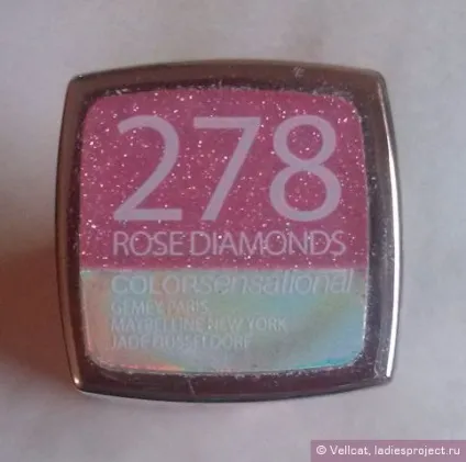 Губна помада color sensational watershine (відтінок № 278 rose diamonds) від maybelline - відгуки, (sensational) Губна помада color sensational watershine (відтінок № 278 rose diamonds) від maybelline - відгуки,