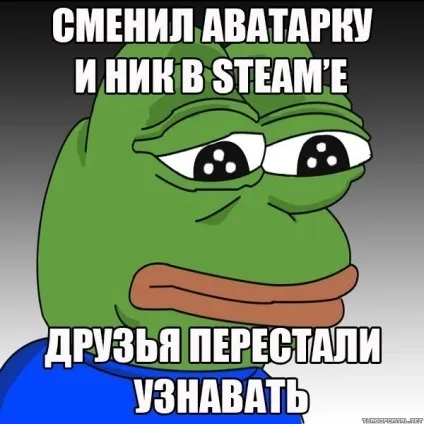 Сумна жаба мем, memepedia