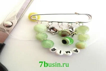 Іменні шпильки своїми руками, 7бусін - фурнітура для прикрас