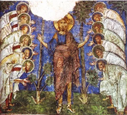 Ікона 12 апостолів ісуса христа, ісус христос спаситель (христа) Ікона 12 апостолів ісуса христа, ісус христос спаситель