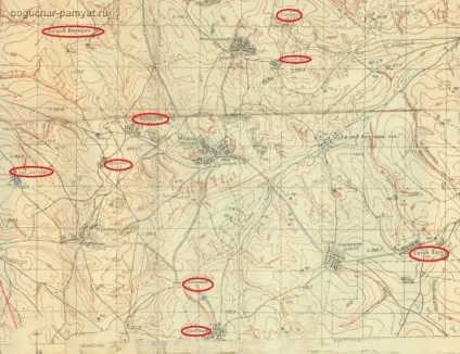 Зниклі хутора на мапі генштабу за 1941 рік
