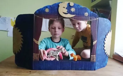 Майстер-клас ширма для лялькового театру своїми руками, http