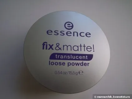 Матирующая пудра essence fix - matte translucent loose powder відгуки
