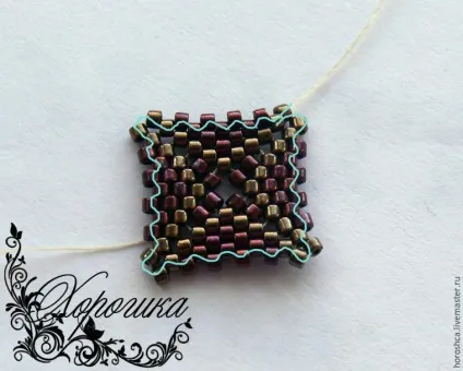 Майстер-клас плетемо кубик з бісеру - ярмарок майстрів - ручна робота, handmade (кубик) Майстер-клас плетемо кубик з бісеру - ярмарок майстрів - ручна робота, handmade