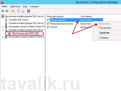 Використання протоколу shared memory в ms sql server 2012