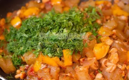 Кабачки з грибами, помідорами, болгарським перцем, рецепт з покроковими фото, всі страви (рецепт з фото) Кабачки з грибами, помідорами, болгарським перцем, рецепт з покроковими фото, всі страви