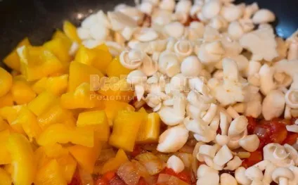Кабачки з грибами, помідорами, болгарським перцем, рецепт з покроковими фото, всі страви (грибами) Кабачки з грибами, помідорами, болгарським перцем, рецепт з покроковими фото, всі страви