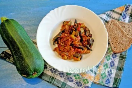 Кабачки з грибами і помідорами (помідорами) Кабачки з грибами і помідорами