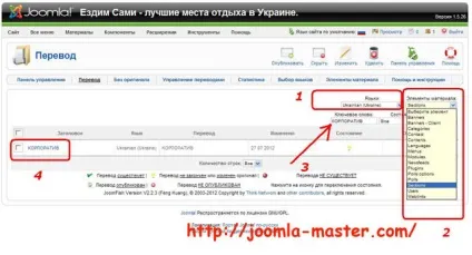 Як робити переклад в joomfish