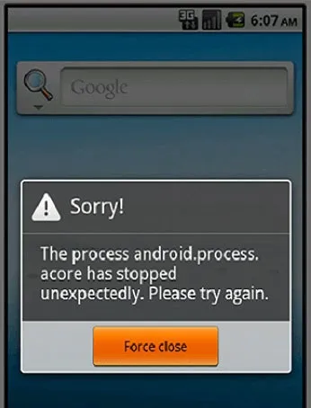 Як виправити помилку android process acore покрокова інструкція