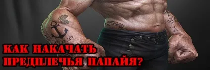 Як накачати передпліччя папайя