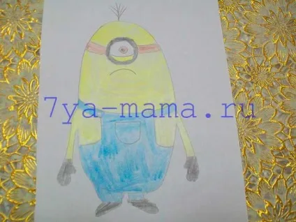 Як намалювати міньйону олівцем поетапно по клітинам і в альбомі, сім'я і мама (олівцем) Як намалювати міньйону олівцем поетапно по клітинам і в альбомі, сім'я і мама