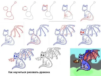 Як намалювати дракона за допомогою фото (намалювати) Як намалювати дракона за допомогою фото