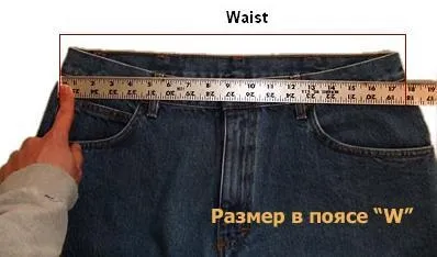 Як визначити розмір американських джинсів (розмір) Як визначити розмір американських джинсів