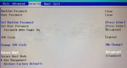 Як відключити uefi