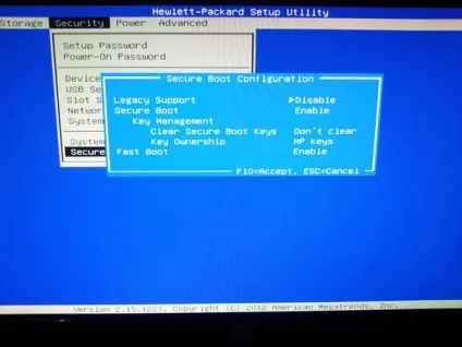 Як відключити uefi